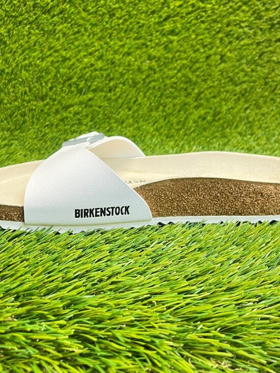 Birkenstock Madrid Birko-Flor Mens Size 9 White Walking Outdoor Slide Sandals main image 9